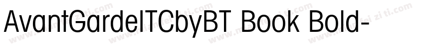 AvantGardeITCbyBT Book Bold字体转换